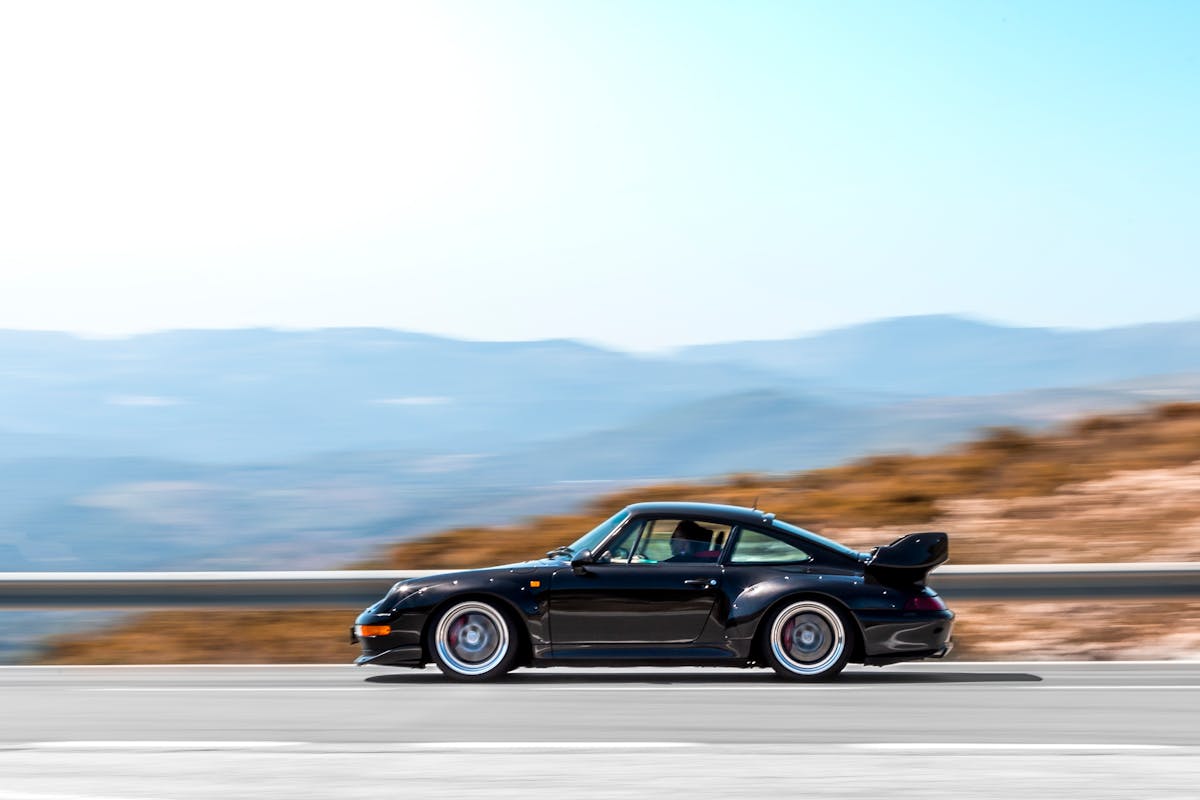 Dynamic Supercar Driving on Mountain Road