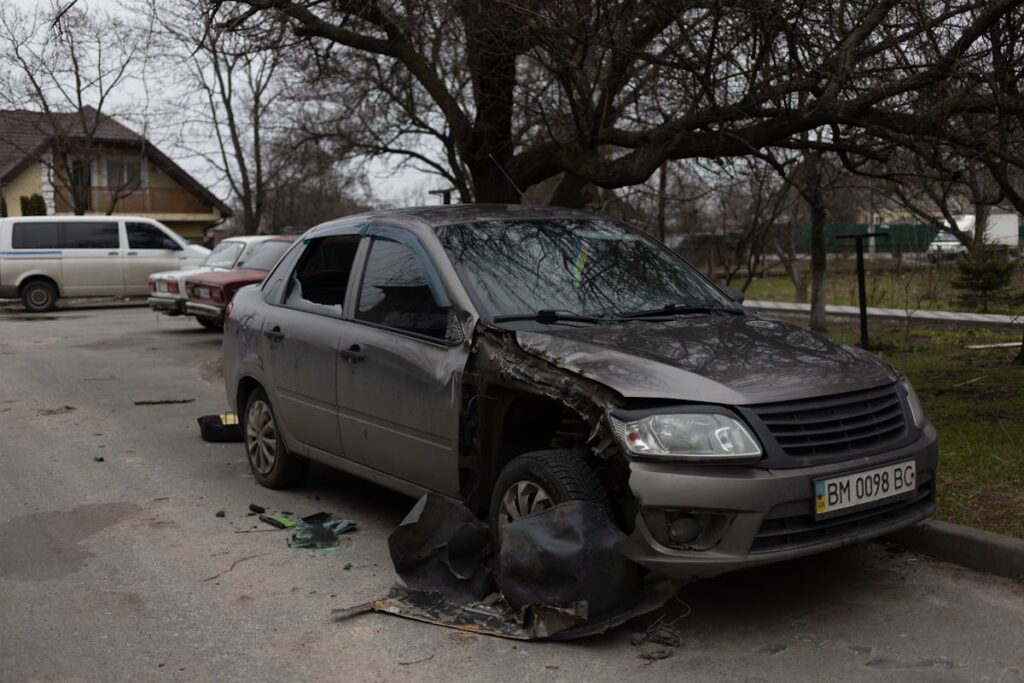 Photo of a Broken Car