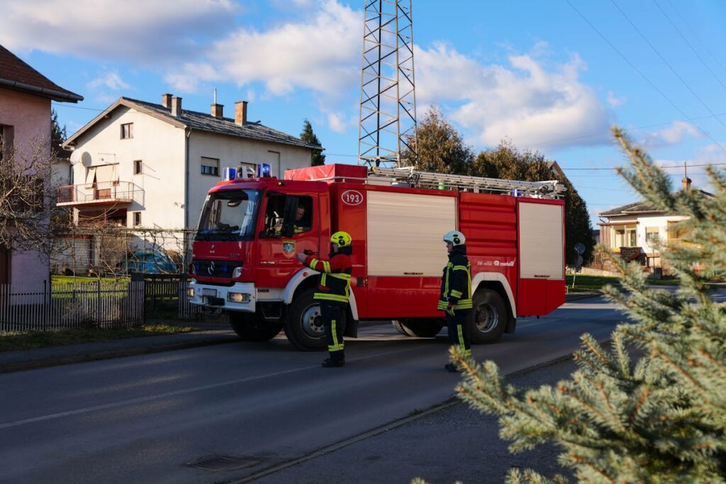 A Firetruck on a Street