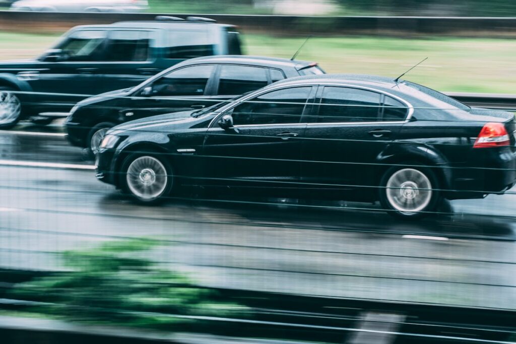 Car speeding
